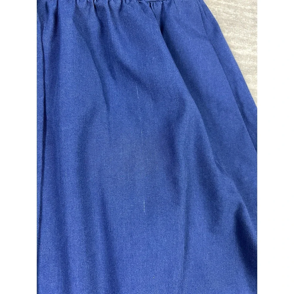 Brenda Johns Skirt Womens‎ Medium Blue A-Line Polyester Blend Midi Made in USA